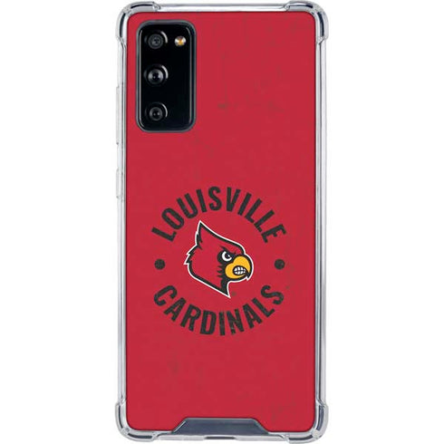 University of Louisville Cardinals Faded Galaxy S20 FE Clear Case